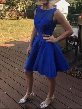 Alyce Paris Cobalt Blue Evening Skirt